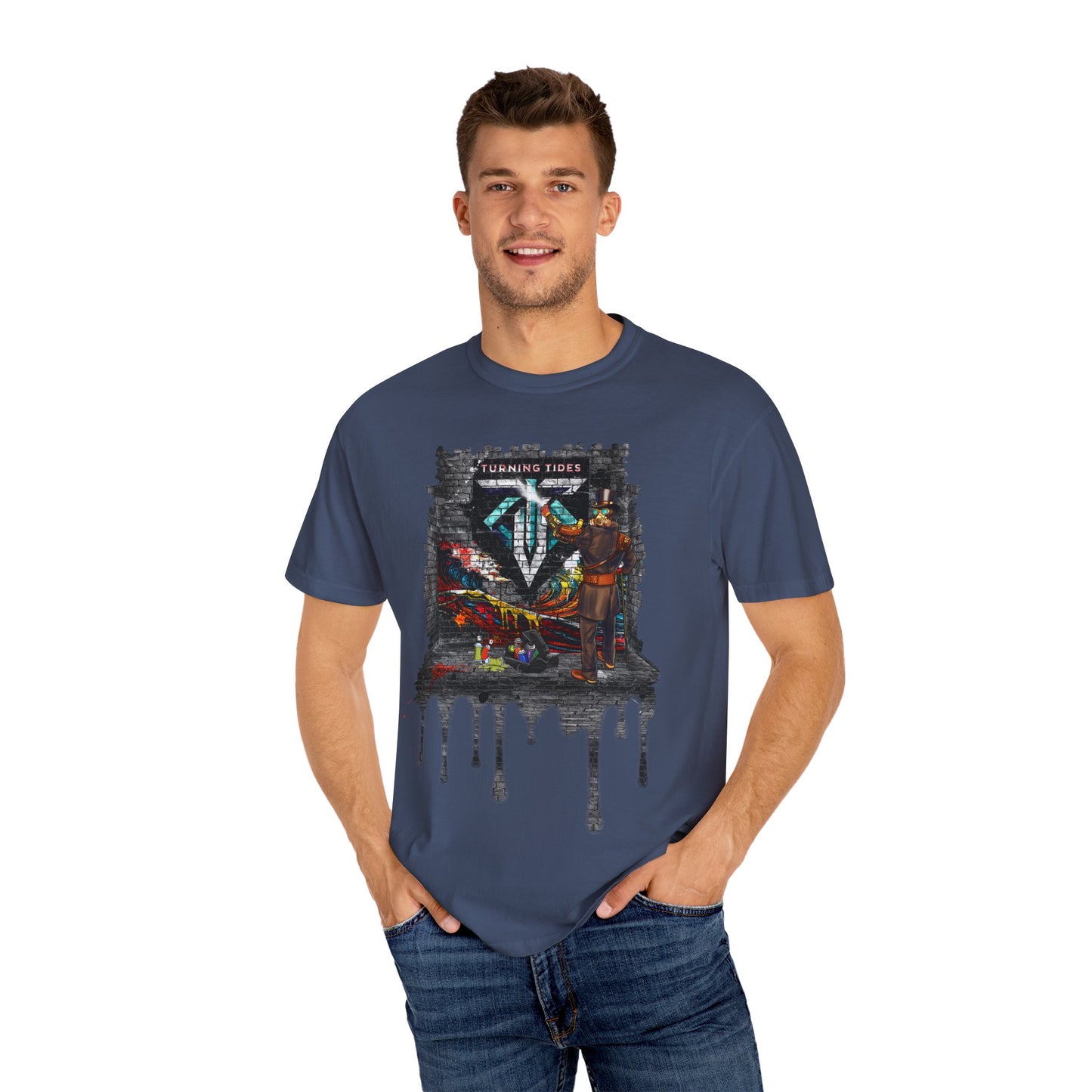 Steampunk Grafitti Drip T-shirt