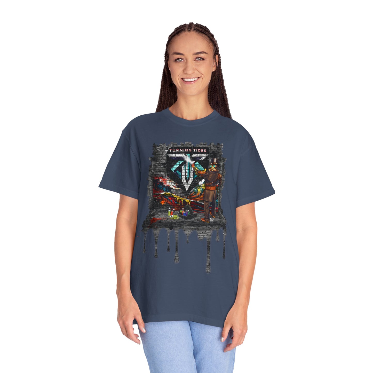 Steampunk Grafitti Drip T-shirt