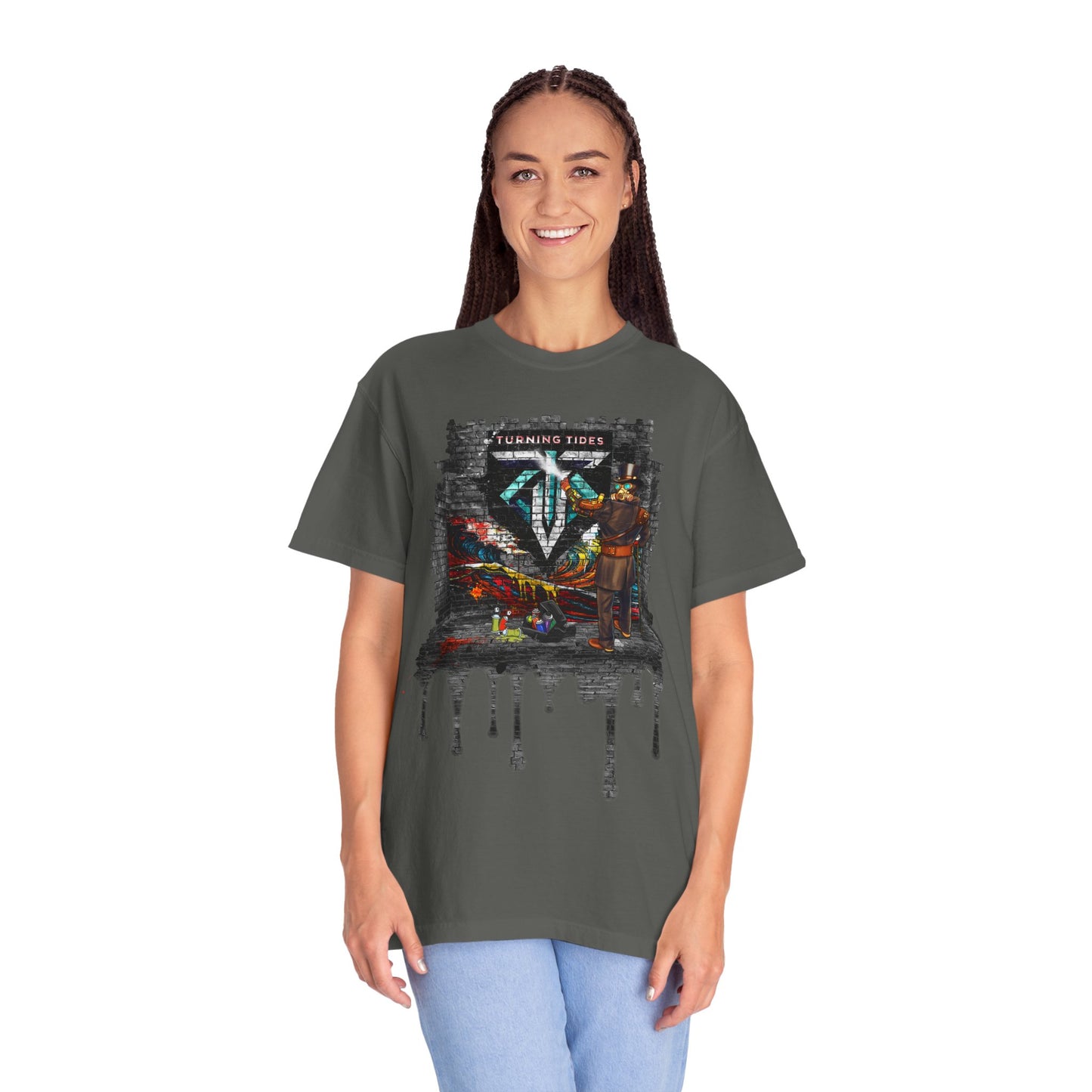 Steampunk Grafitti Drip T-shirt