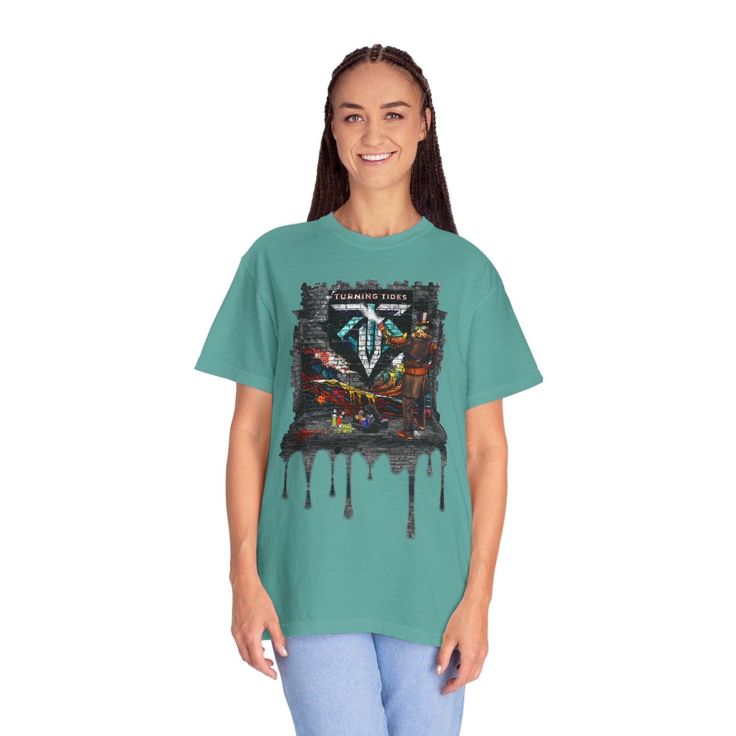 Steampunk Grafitti Drip T-shirt