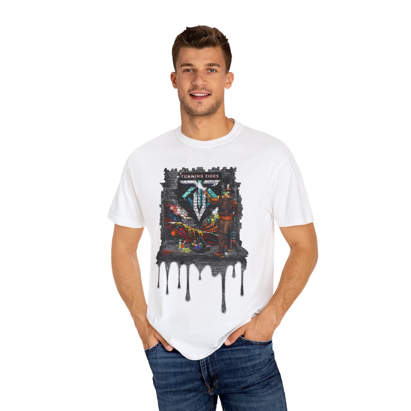 Steampunk Grafitti Drip T-shirt
