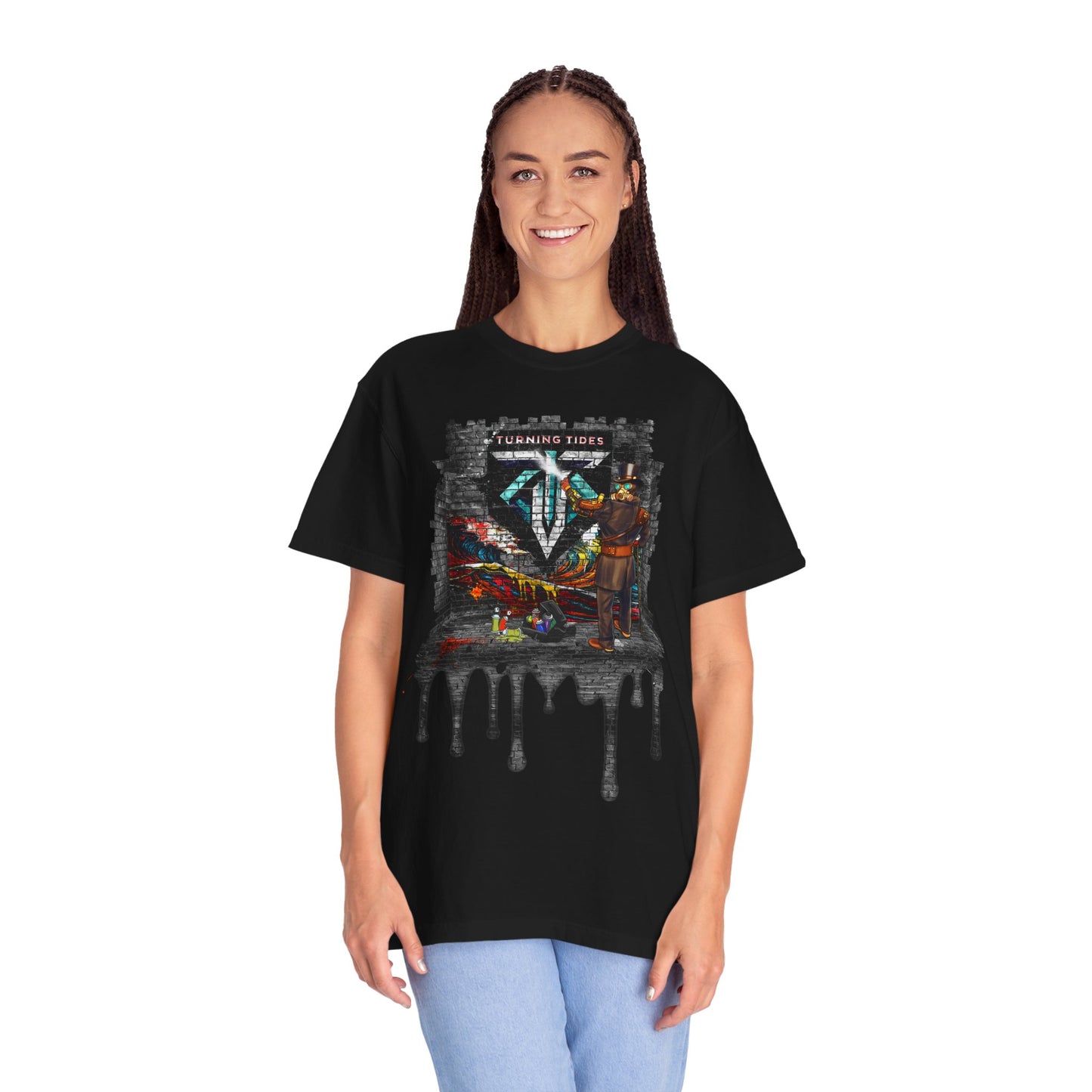Steampunk Grafitti Drip T-shirt