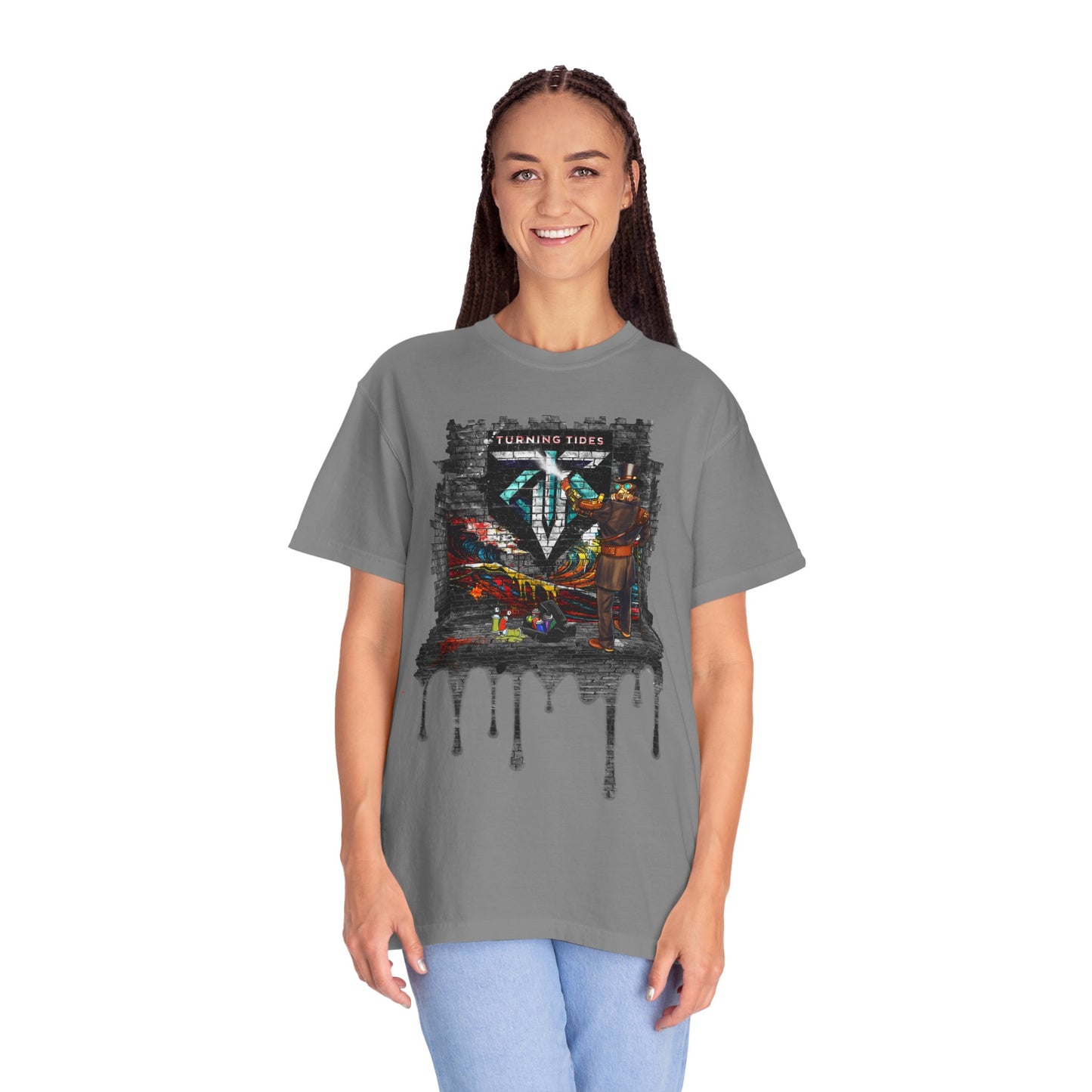Steampunk Grafitti Drip T-shirt