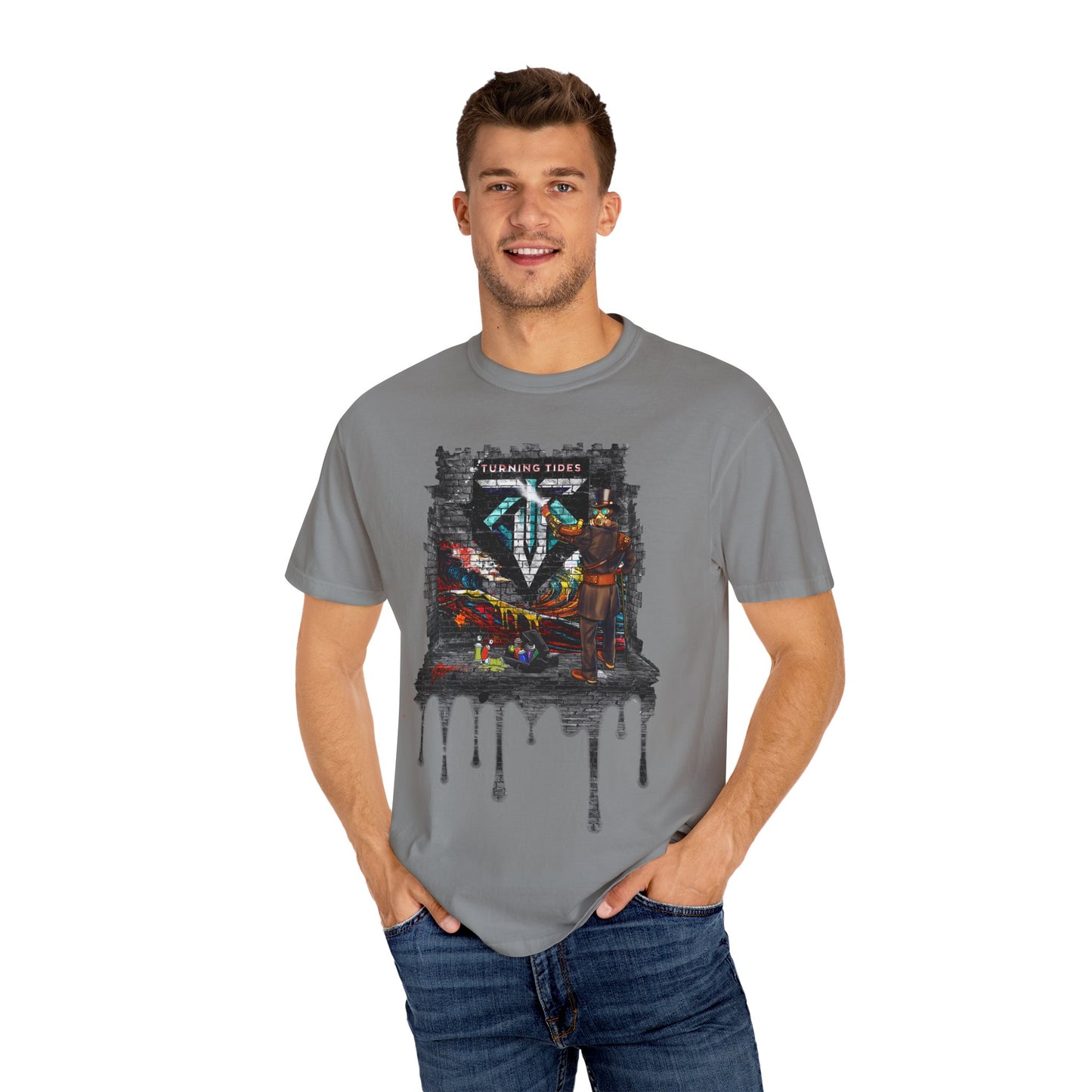 Steampunk Grafitti Drip T-shirt