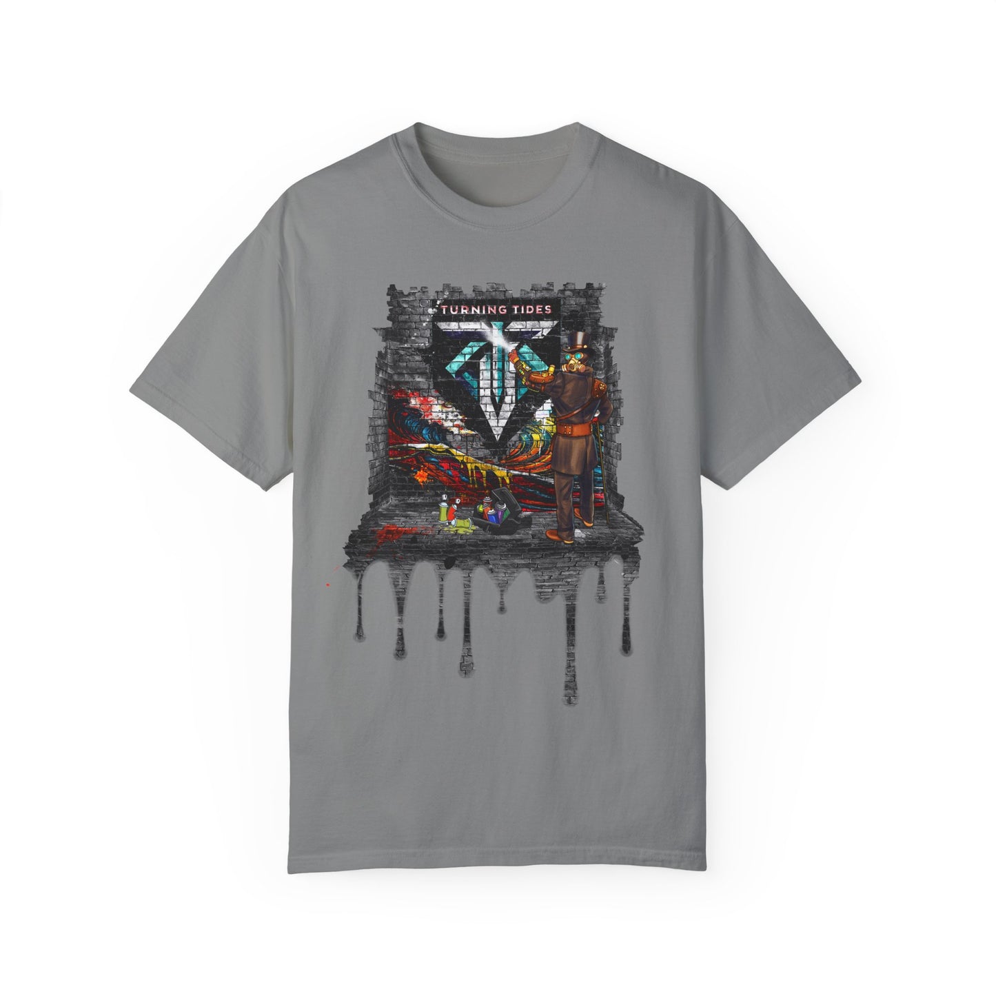 Steampunk Grafitti Drip T-shirt