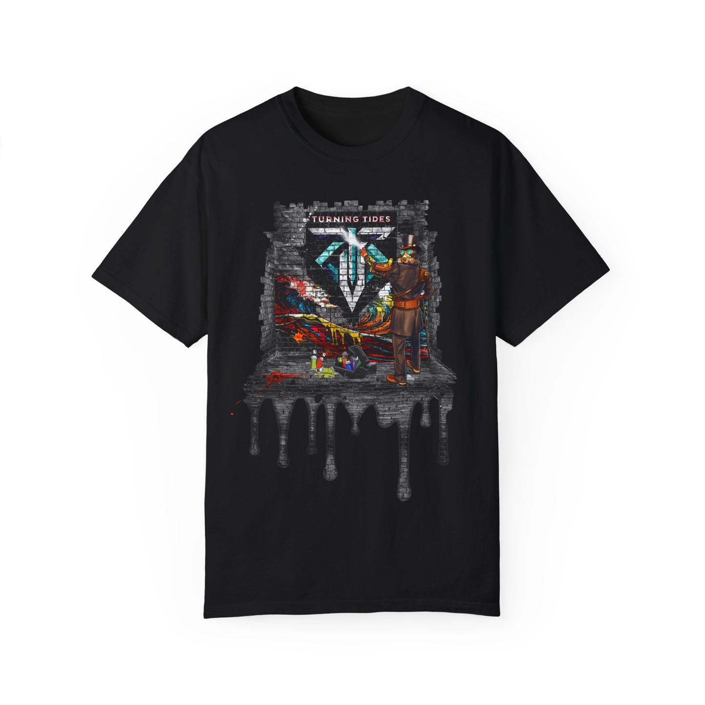 Steampunk Grafitti Drip T-shirt