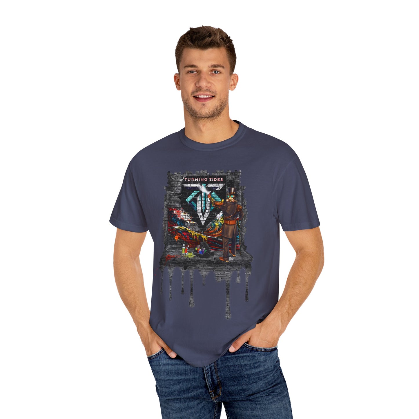 Steampunk Grafitti Drip T-shirt