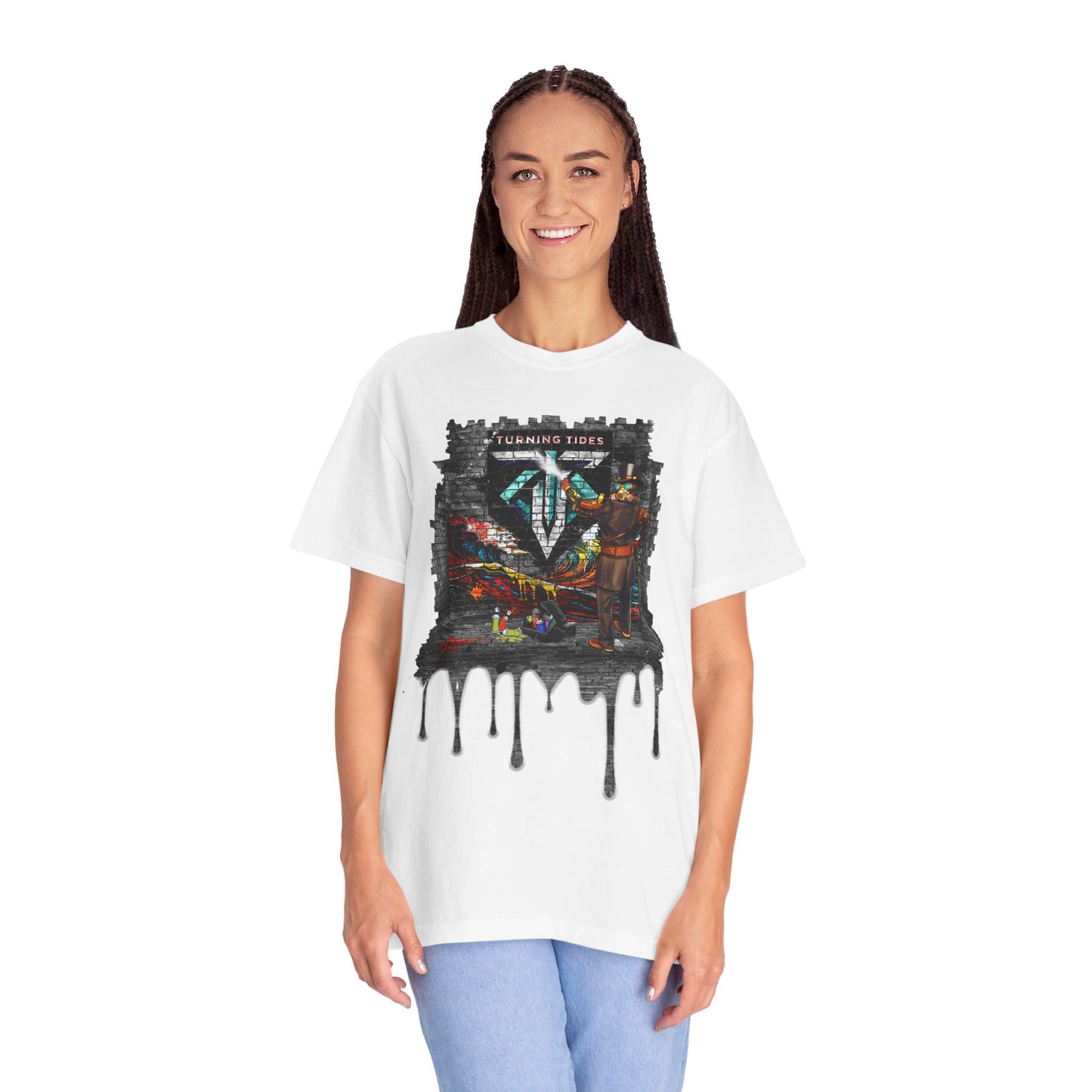 Steampunk Grafitti Drip T-shirt