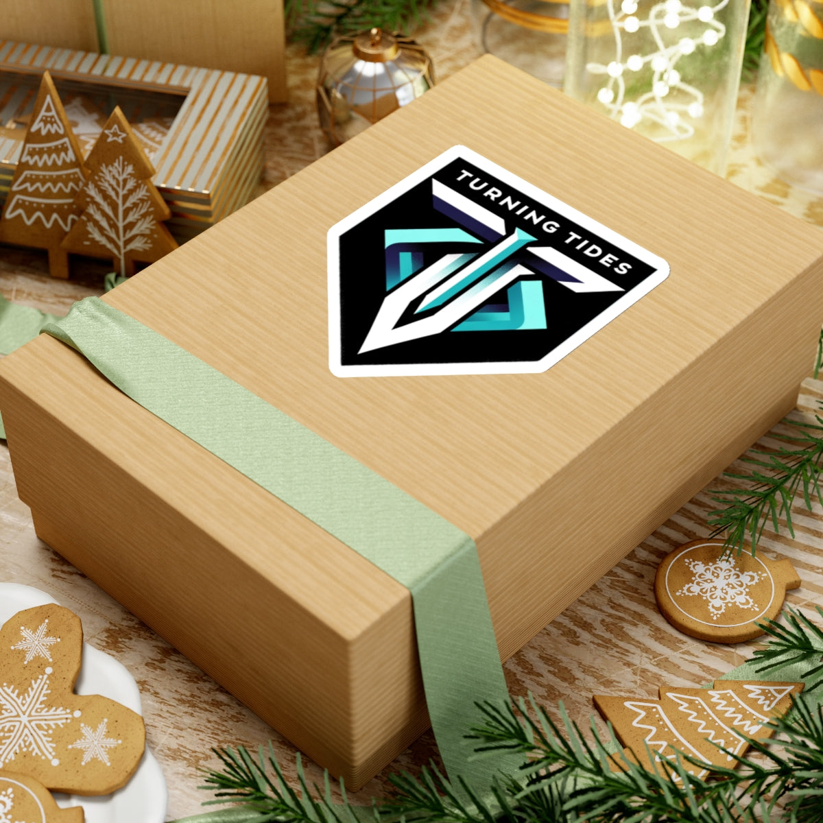 Sticker Set with Turning Tides Crest Logo