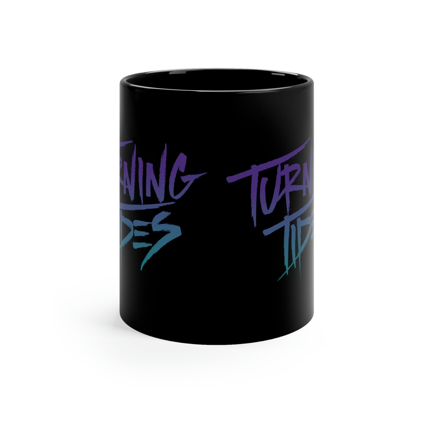 Ceramic Black Mug 11oz w/ Turning Tides Logo