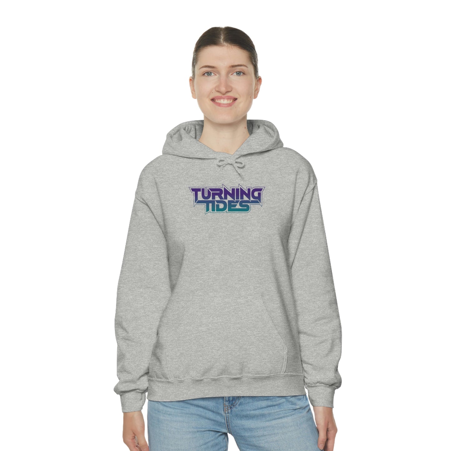 Heavy Blend™ Hooded Sweatshirt with Turning Tides Logo