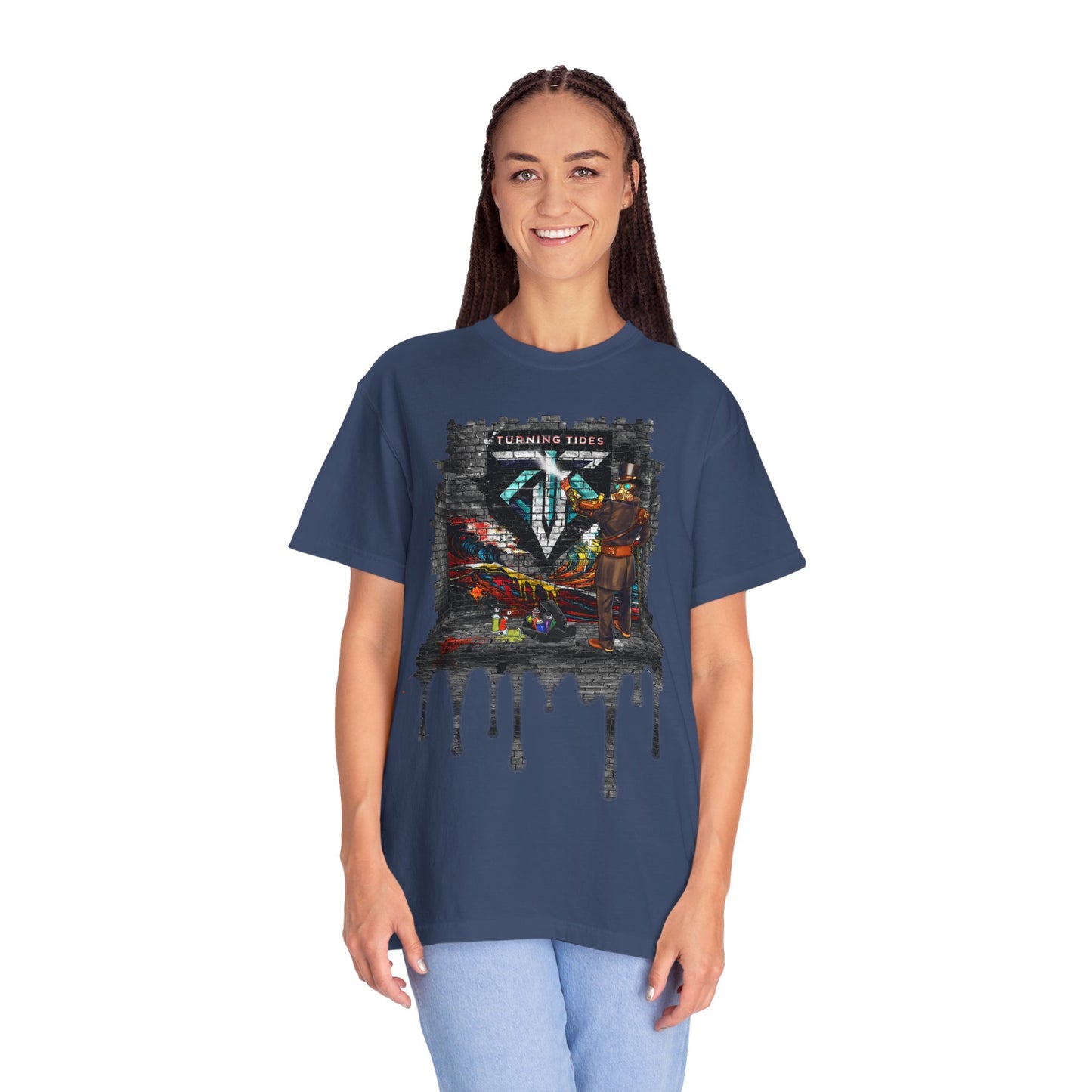 Steampunk Grafitti Drip T-shirt