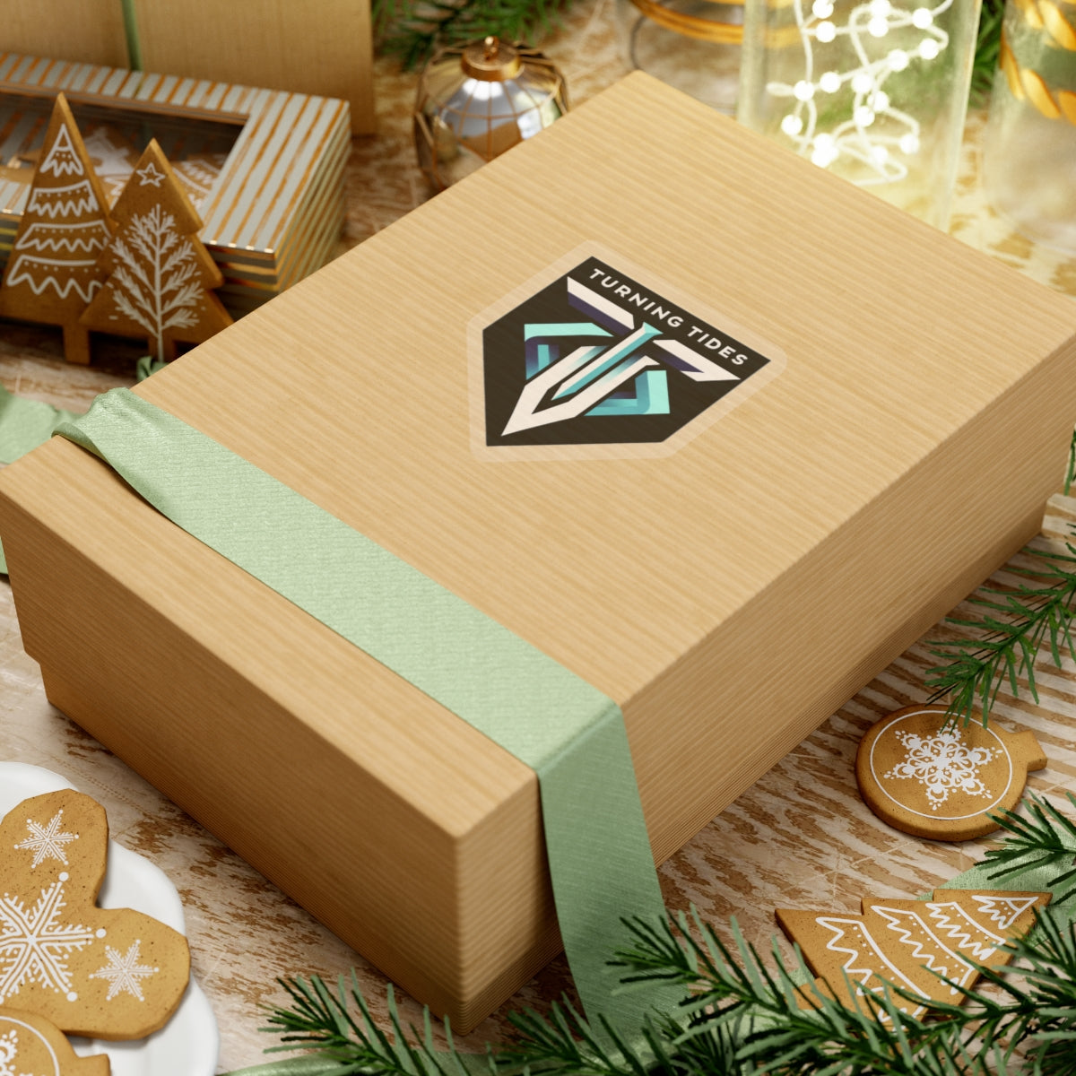 Sticker Set with Turning Tides Crest Logo