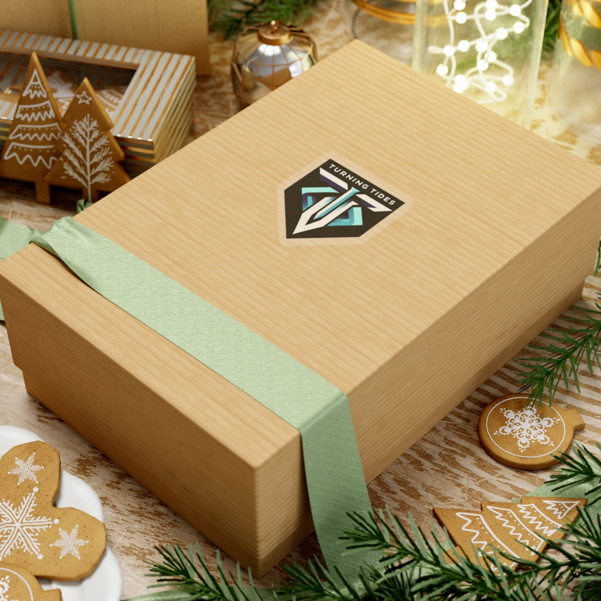 Sticker Set with Turning Tides Crest Logo