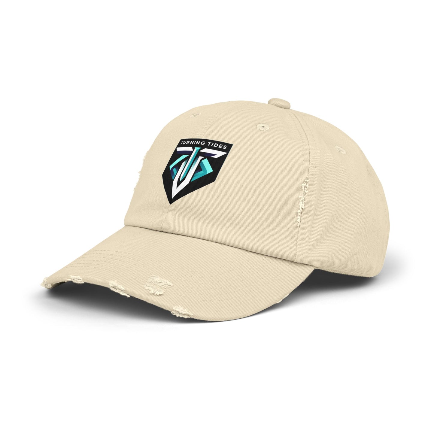 Distressed Cap Turning Tides Blue Logo