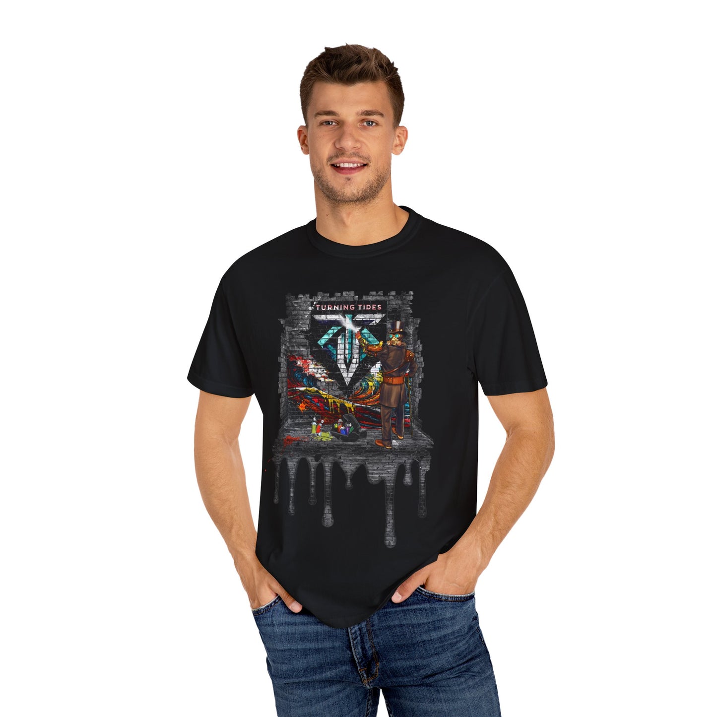 Steampunk Grafitti Drip T-shirt