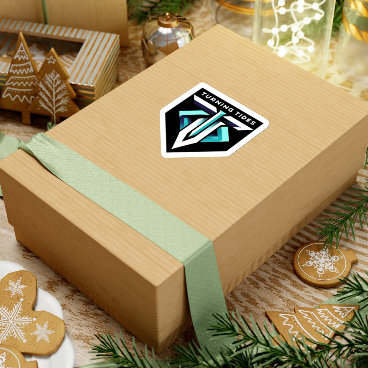 Sticker Set with Turning Tides Crest Logo