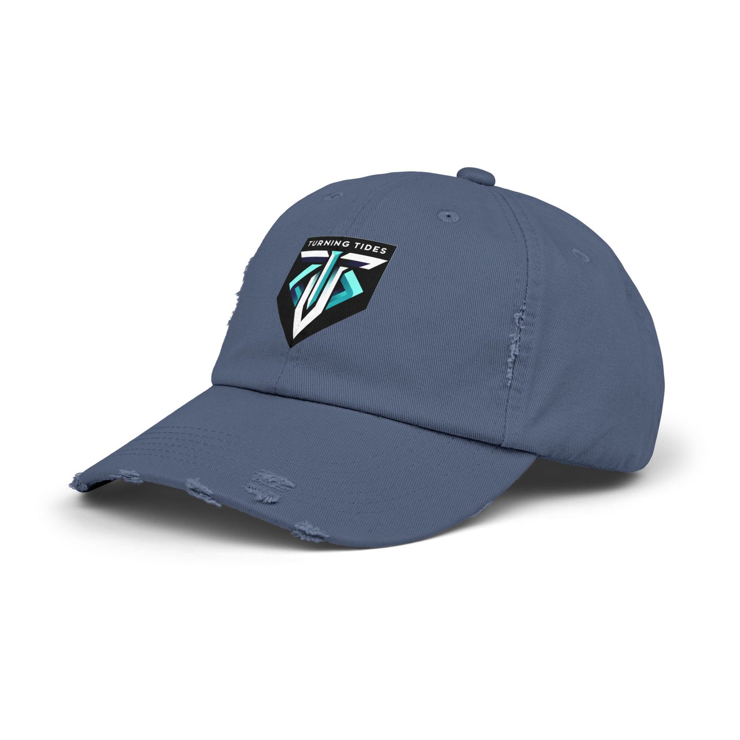Distressed Cap Turning Tides Blue Logo