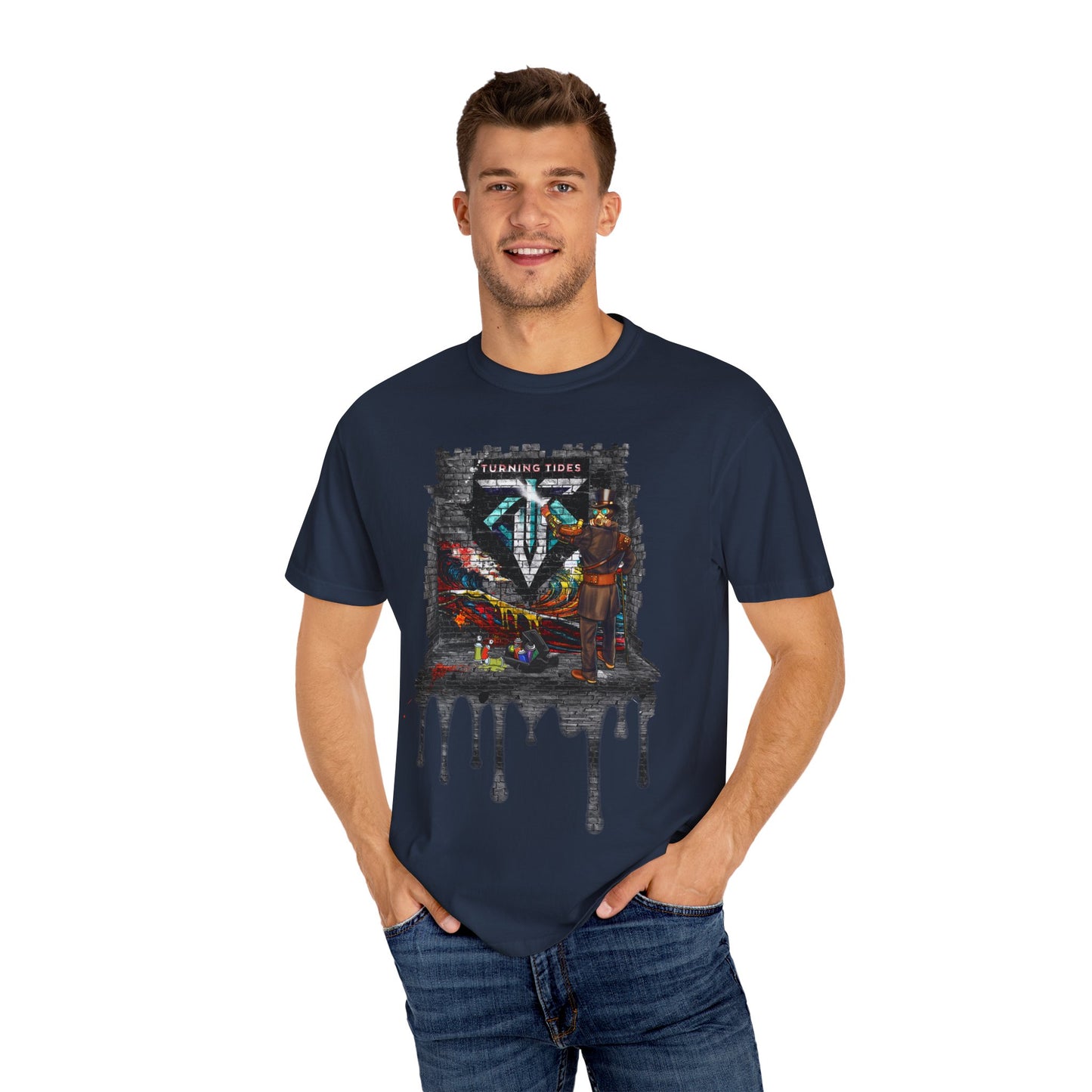 Steampunk Grafitti Drip T-shirt