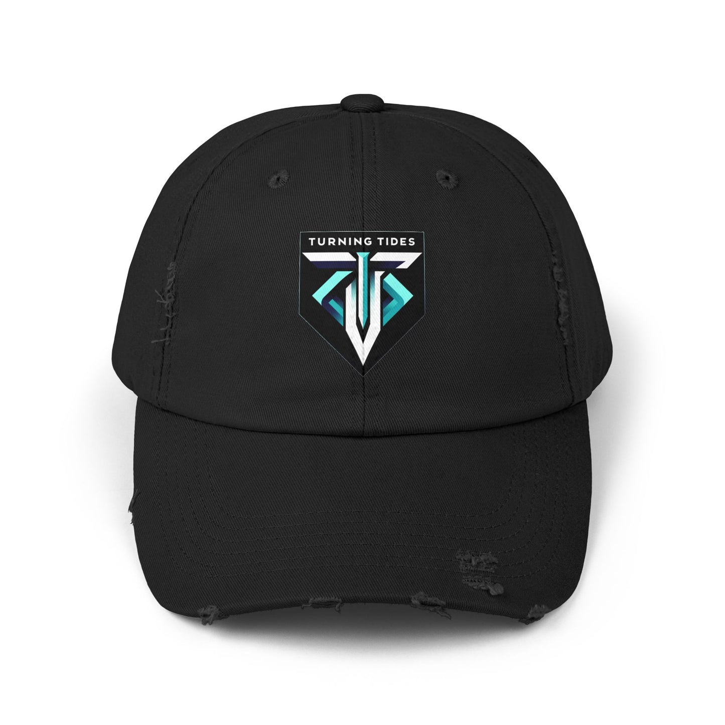 Distressed Cap Turning Tides Blue Logo