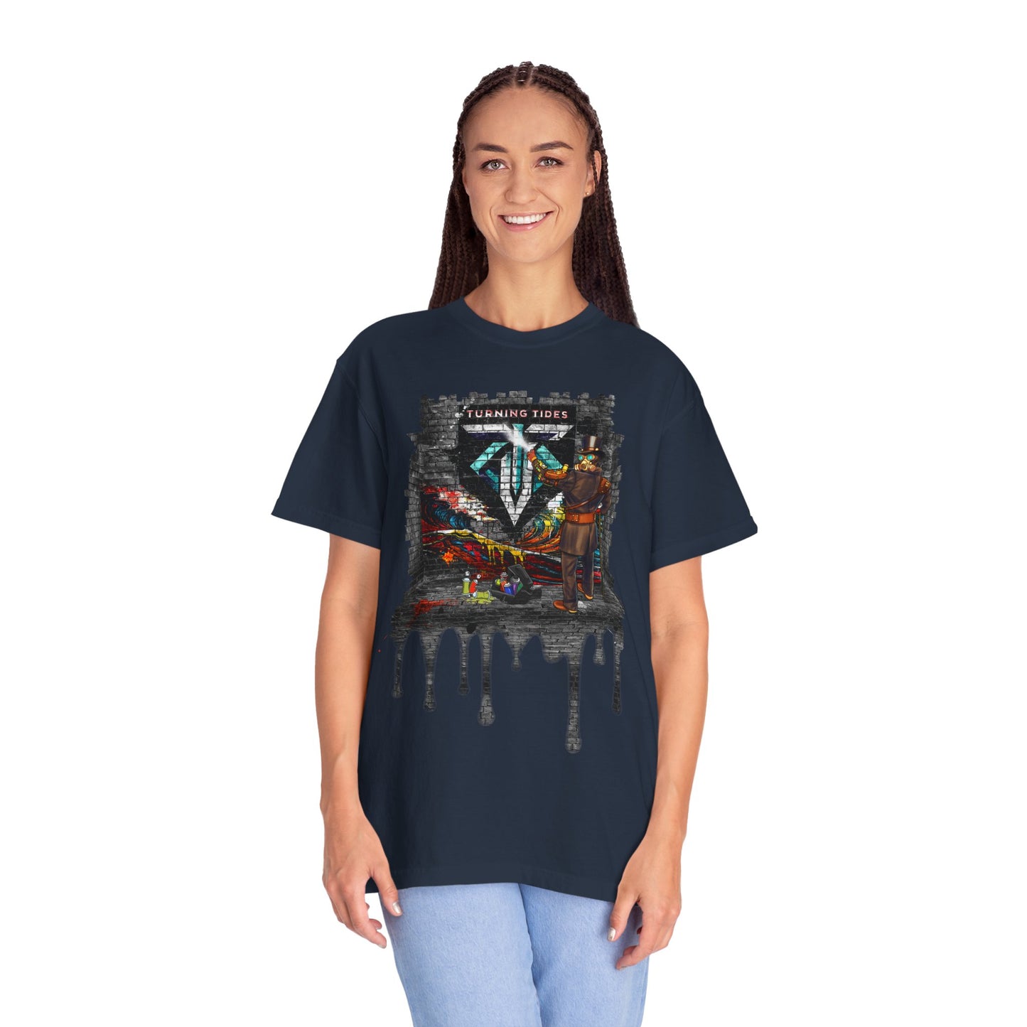 Steampunk Grafitti Drip T-shirt