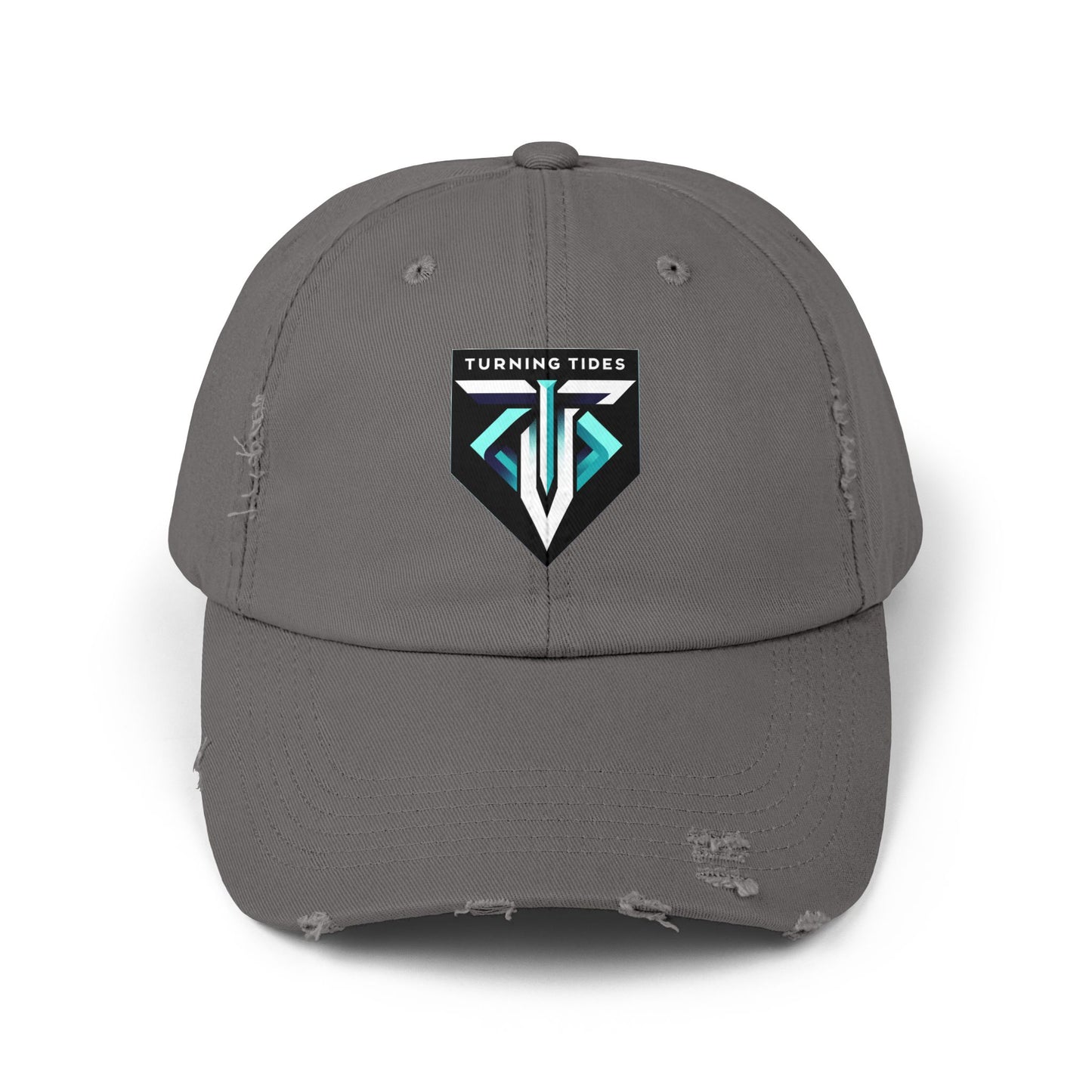 Distressed Cap Turning Tides Blue Logo