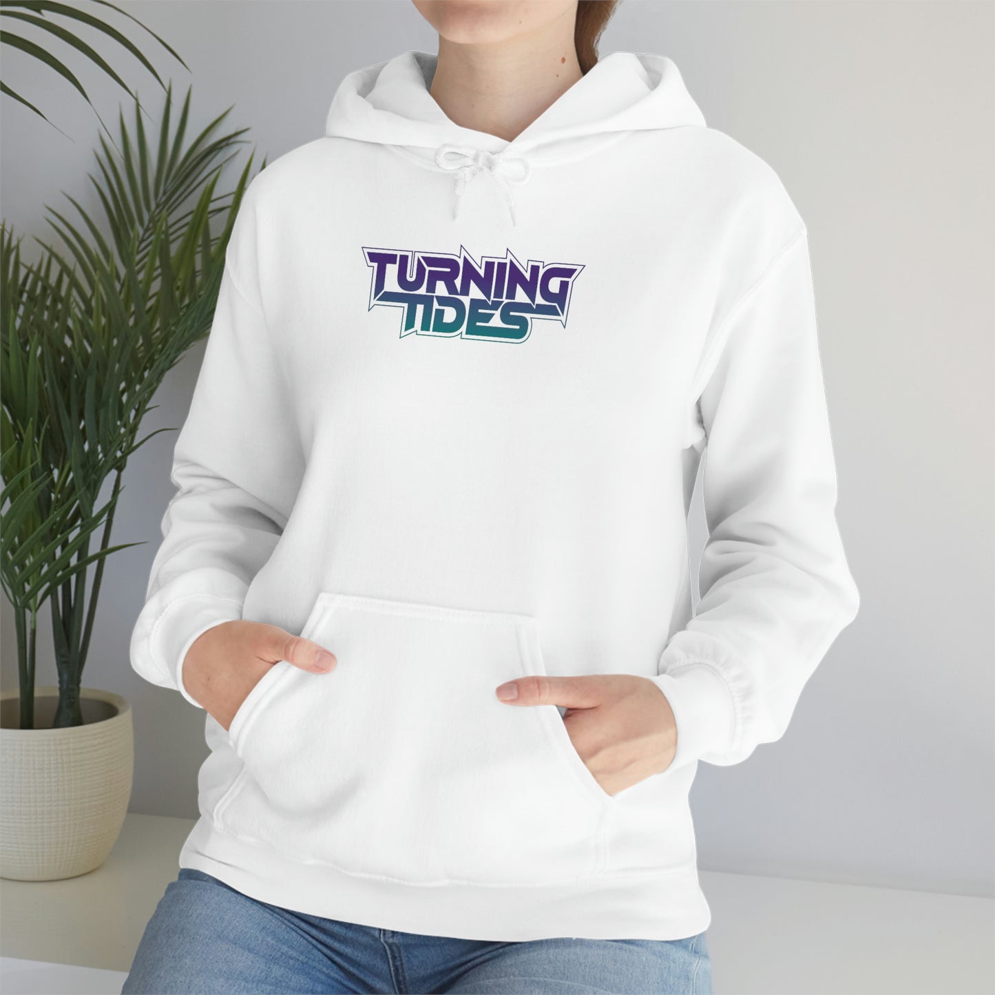 Heavy Blend™ Hooded Sweatshirt with Turning Tides Logo