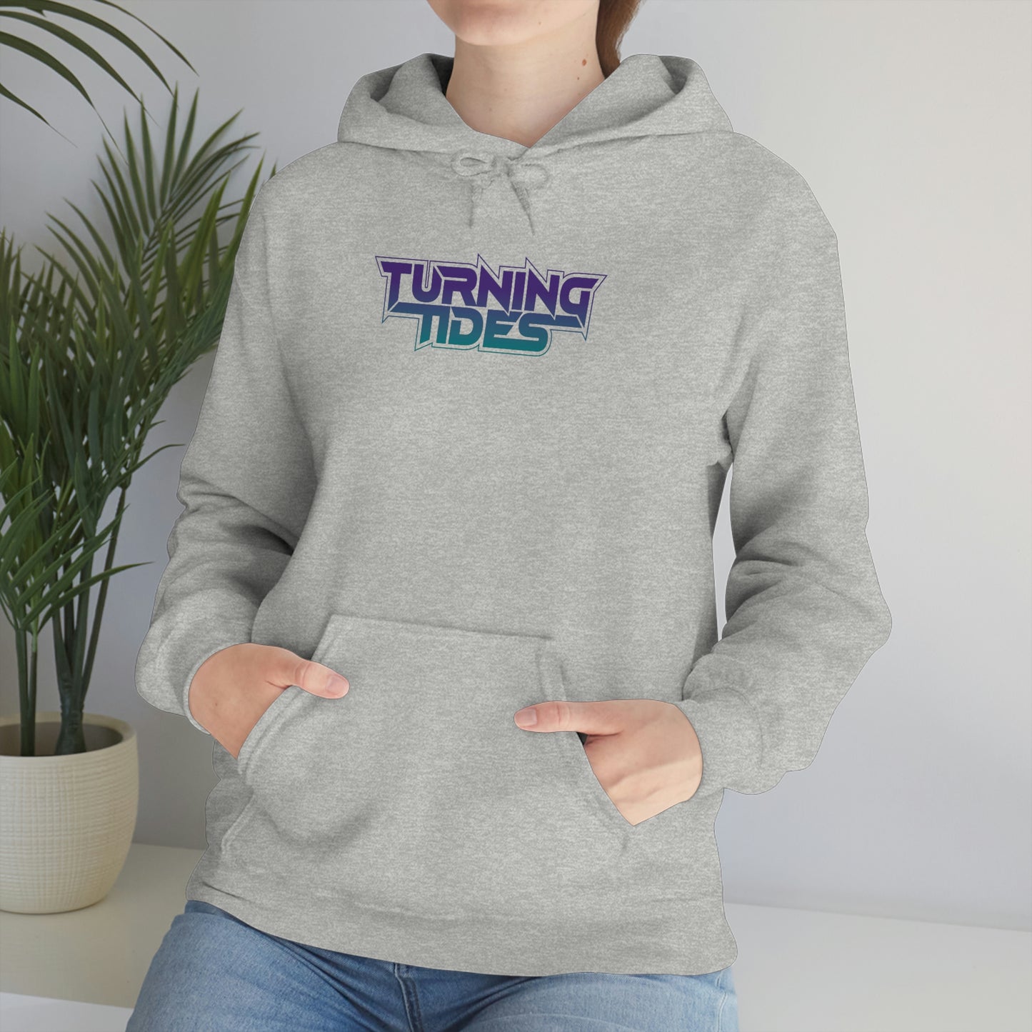 Heavy Blend™ Hooded Sweatshirt with Turning Tides Logo