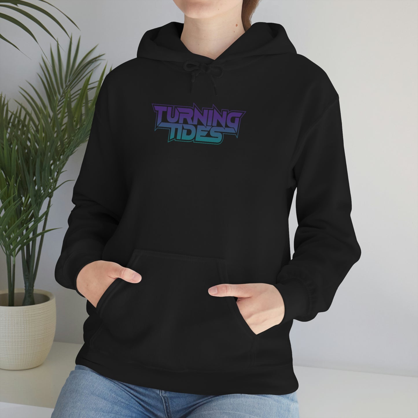 Heavy Blend™ Hooded Sweatshirt with Turning Tides Logo