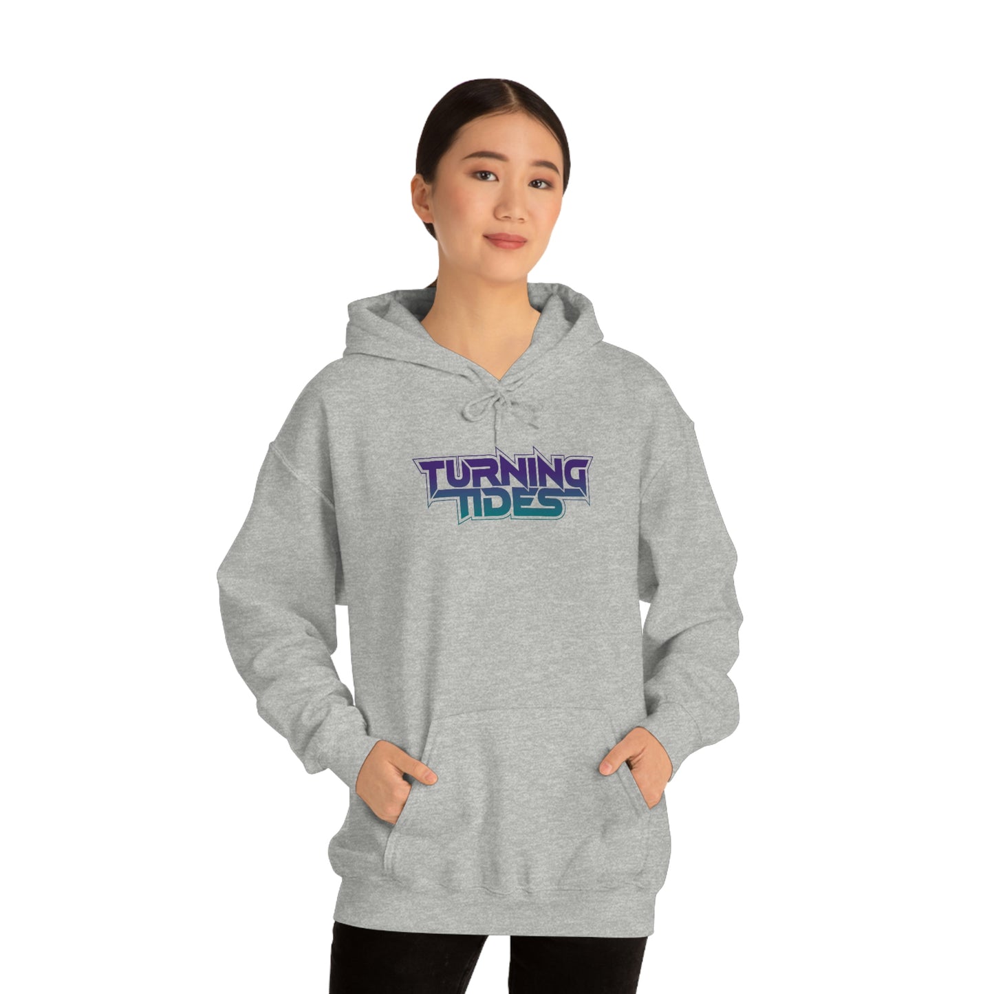 Heavy Blend™ Hooded Sweatshirt with Turning Tides Logo