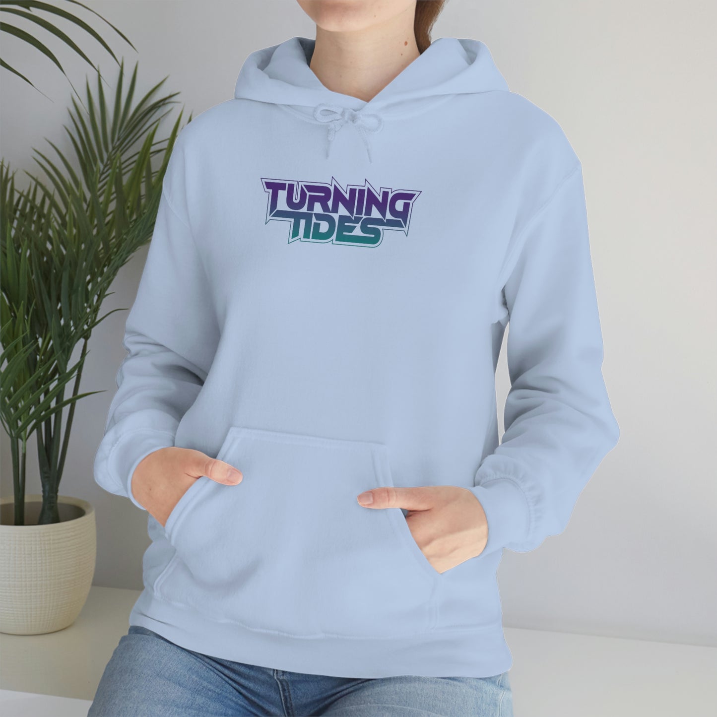 Heavy Blend™ Hooded Sweatshirt with Turning Tides Logo