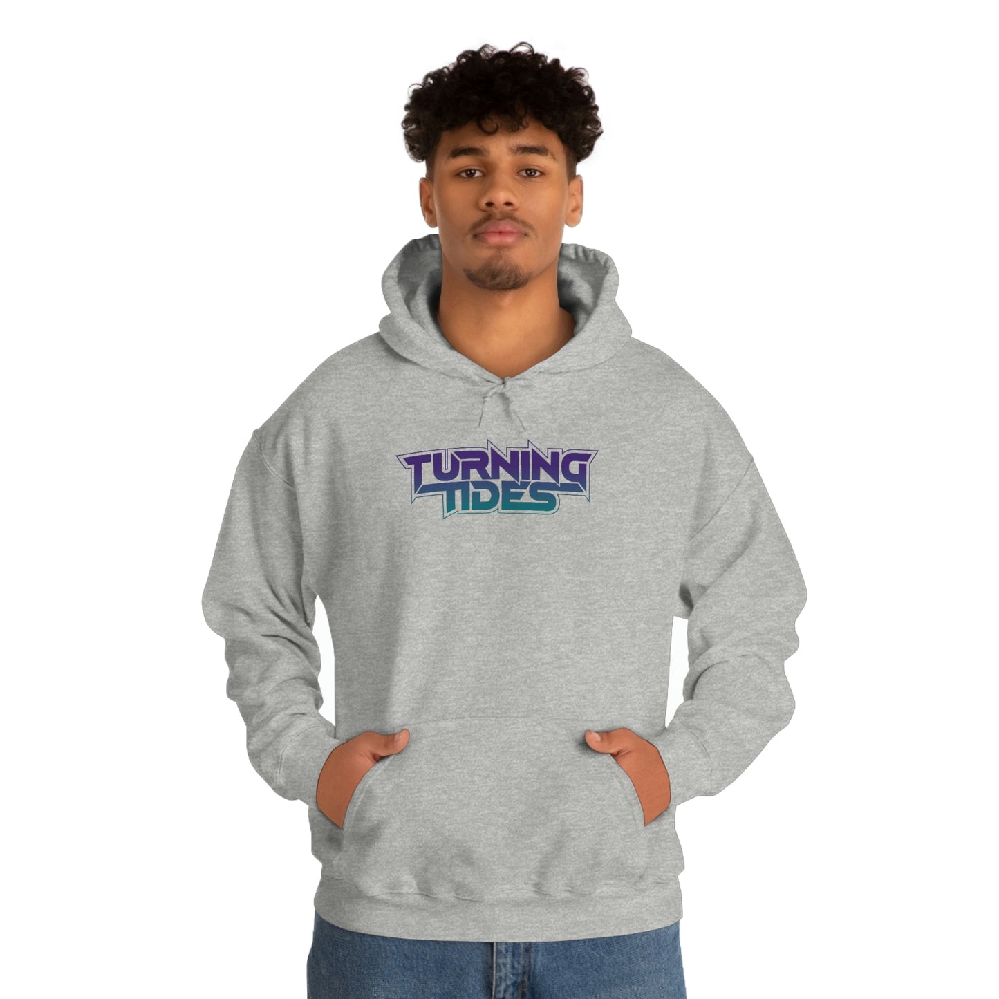 Heavy Blend™ Hooded Sweatshirt with Turning Tides Logo