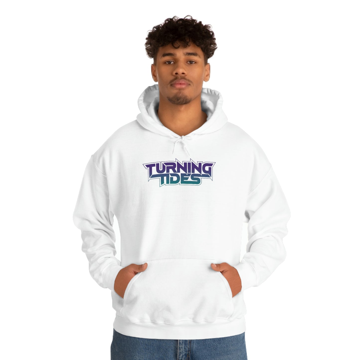 Heavy Blend™ Hooded Sweatshirt with Turning Tides Logo