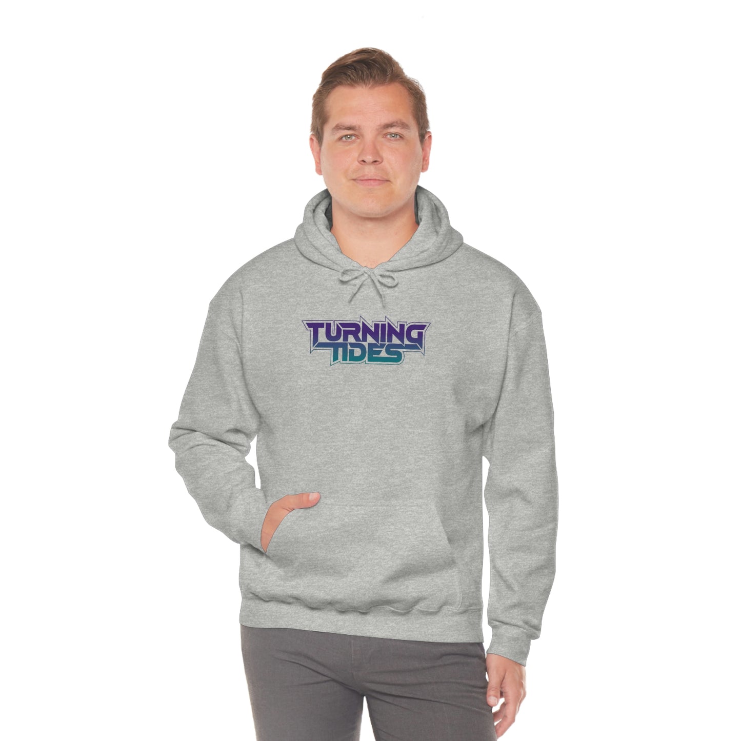 Heavy Blend™ Hooded Sweatshirt with Turning Tides Logo