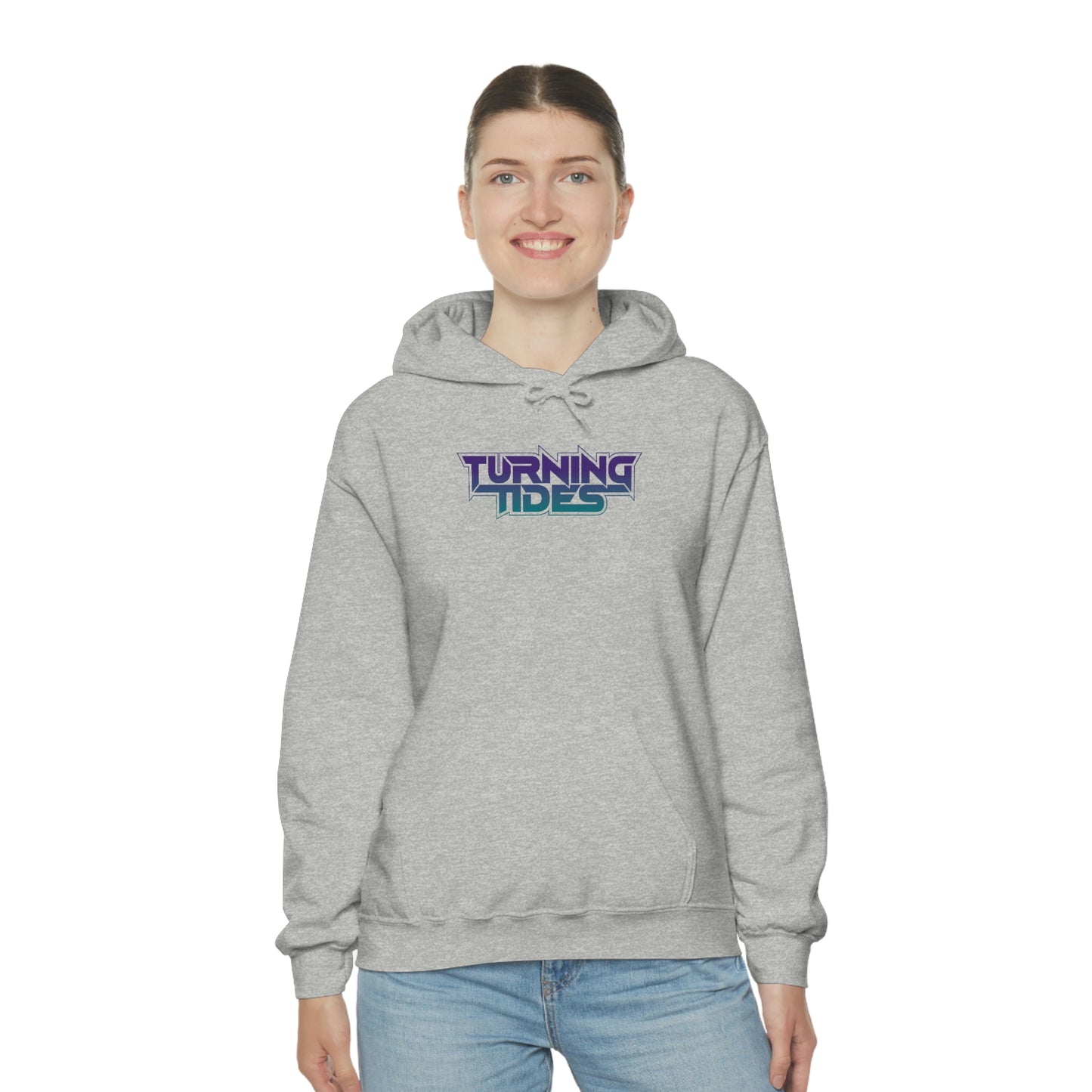 Heavy Blend™ Hooded Sweatshirt with Turning Tides Logo