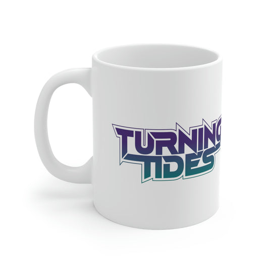 Ceramic White Mug 11oz w/ Turning Tides Logo