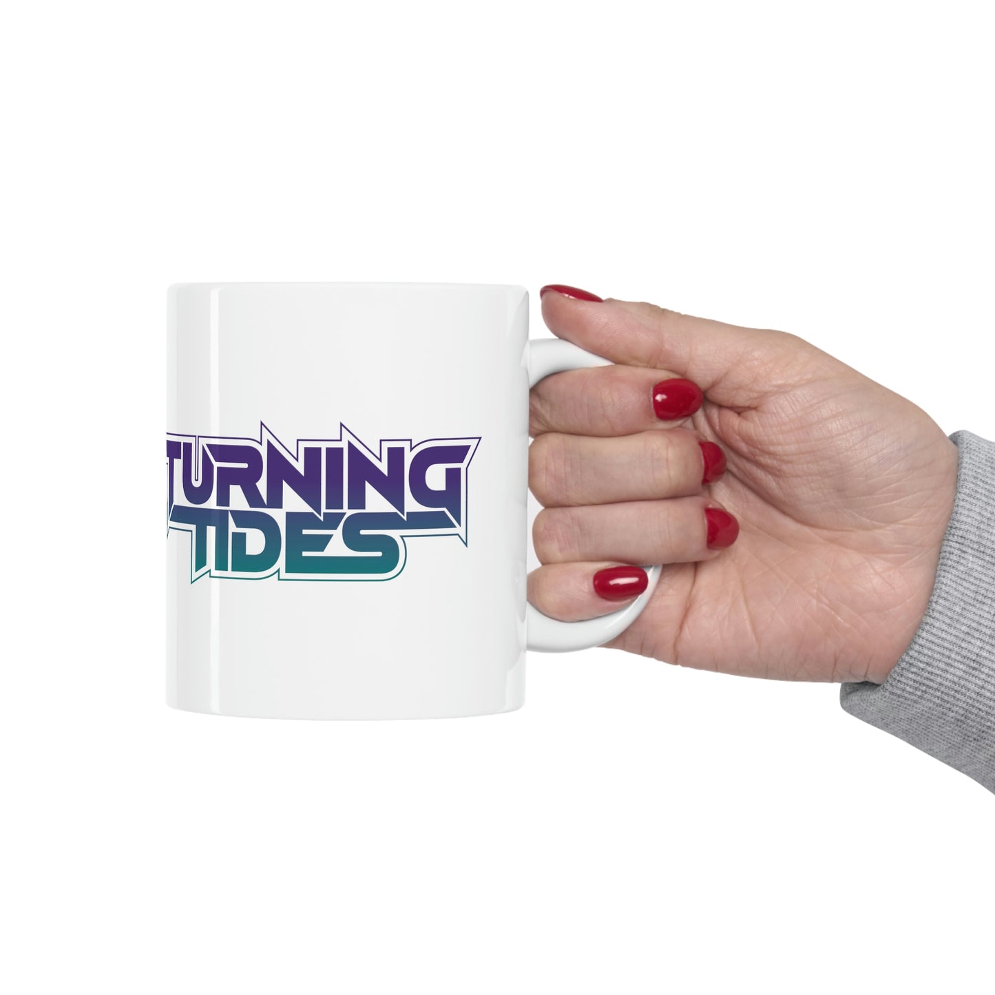 Ceramic White Mug 11oz w/ Turning Tides Logo