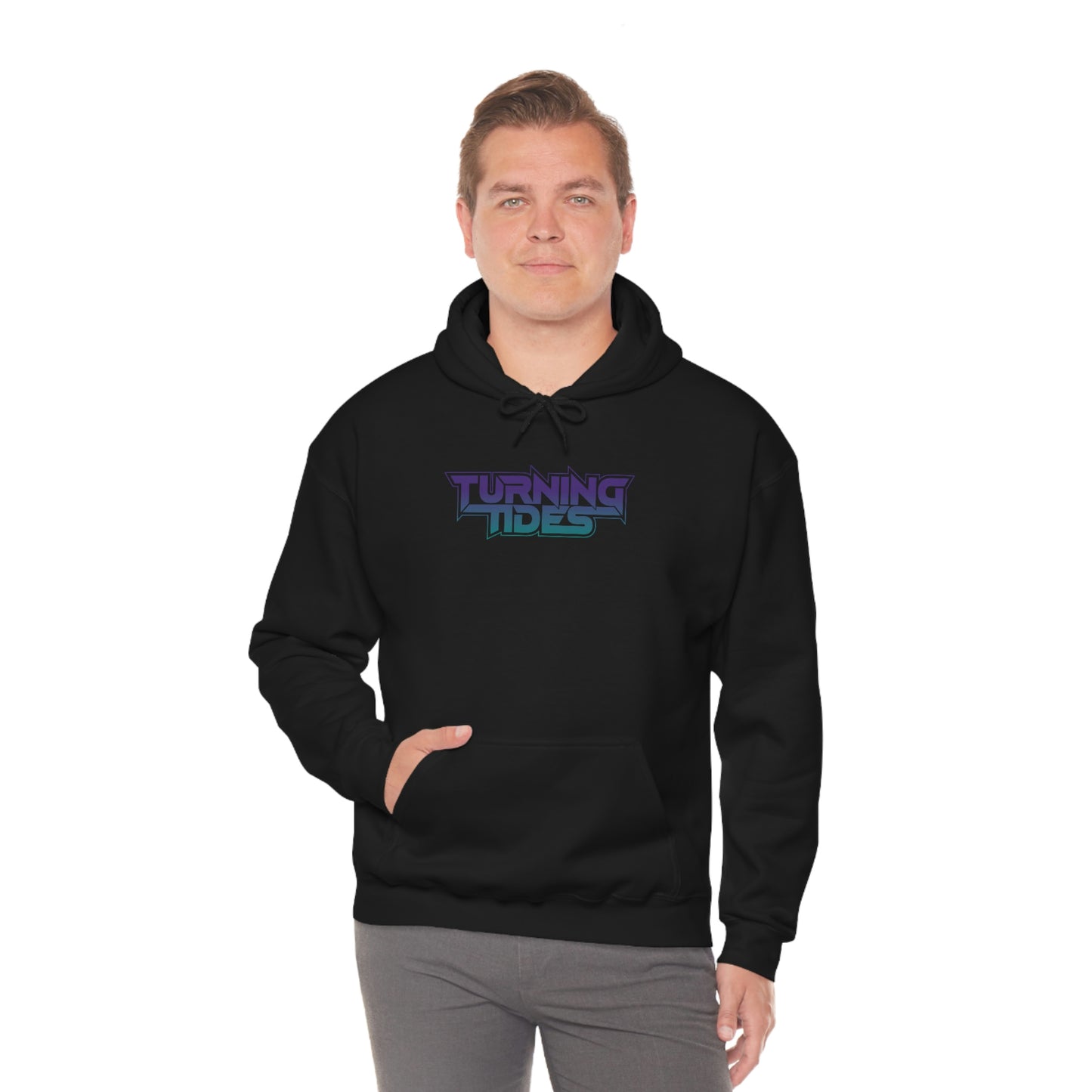 Heavy Blend™ Hooded Sweatshirt with Turning Tides Logo