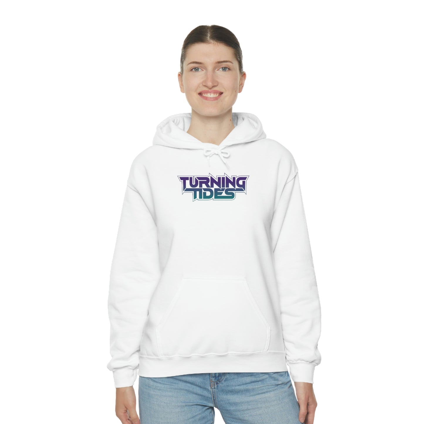 Heavy Blend™ Hooded Sweatshirt with Turning Tides Logo