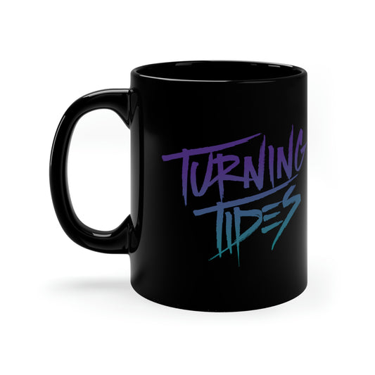 Ceramic Black Mug 11oz w/ Turning Tides Logo