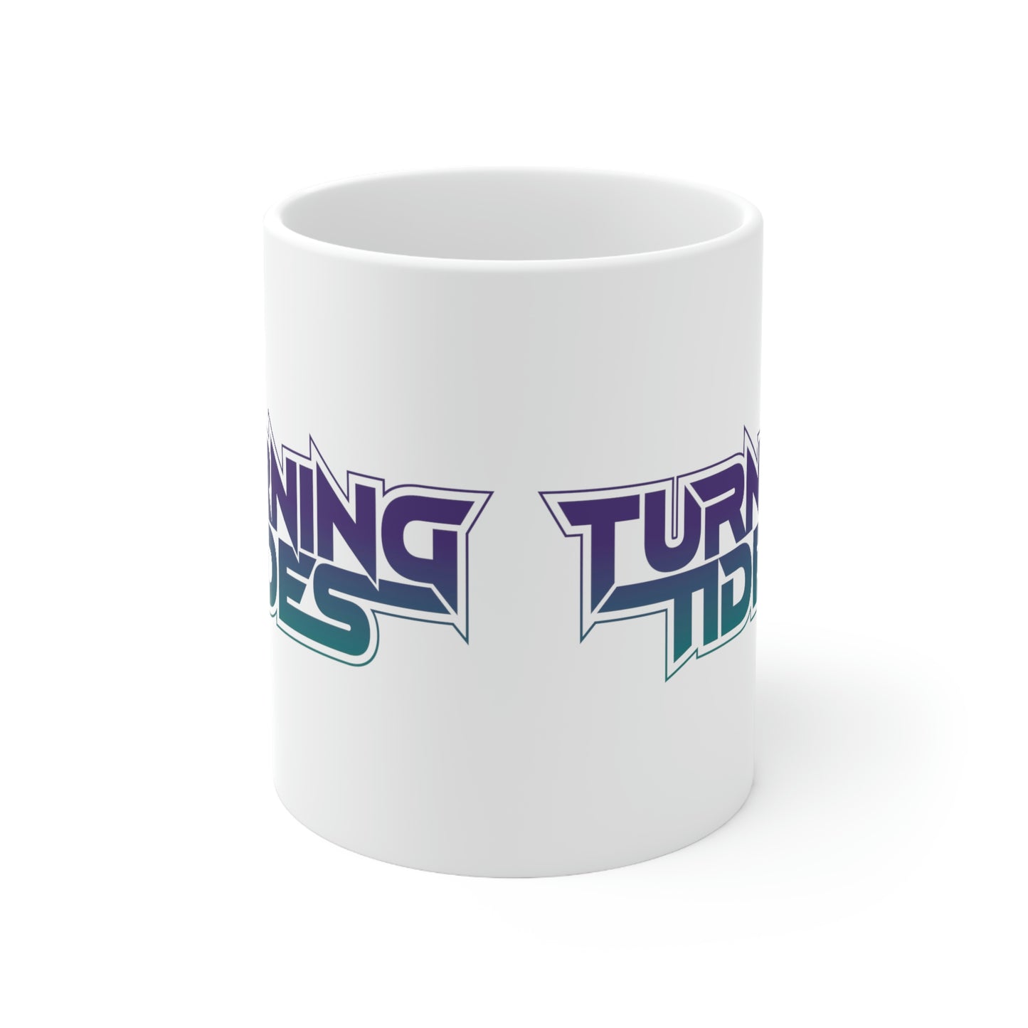 Ceramic White Mug 11oz w/ Turning Tides Logo