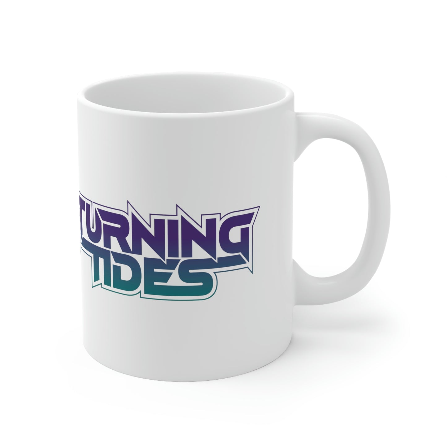 Ceramic White Mug 11oz w/ Turning Tides Logo