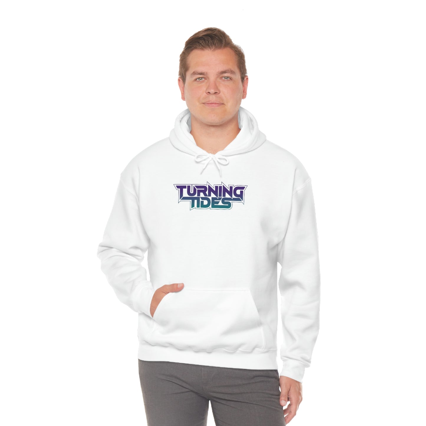 Heavy Blend™ Hooded Sweatshirt with Turning Tides Logo